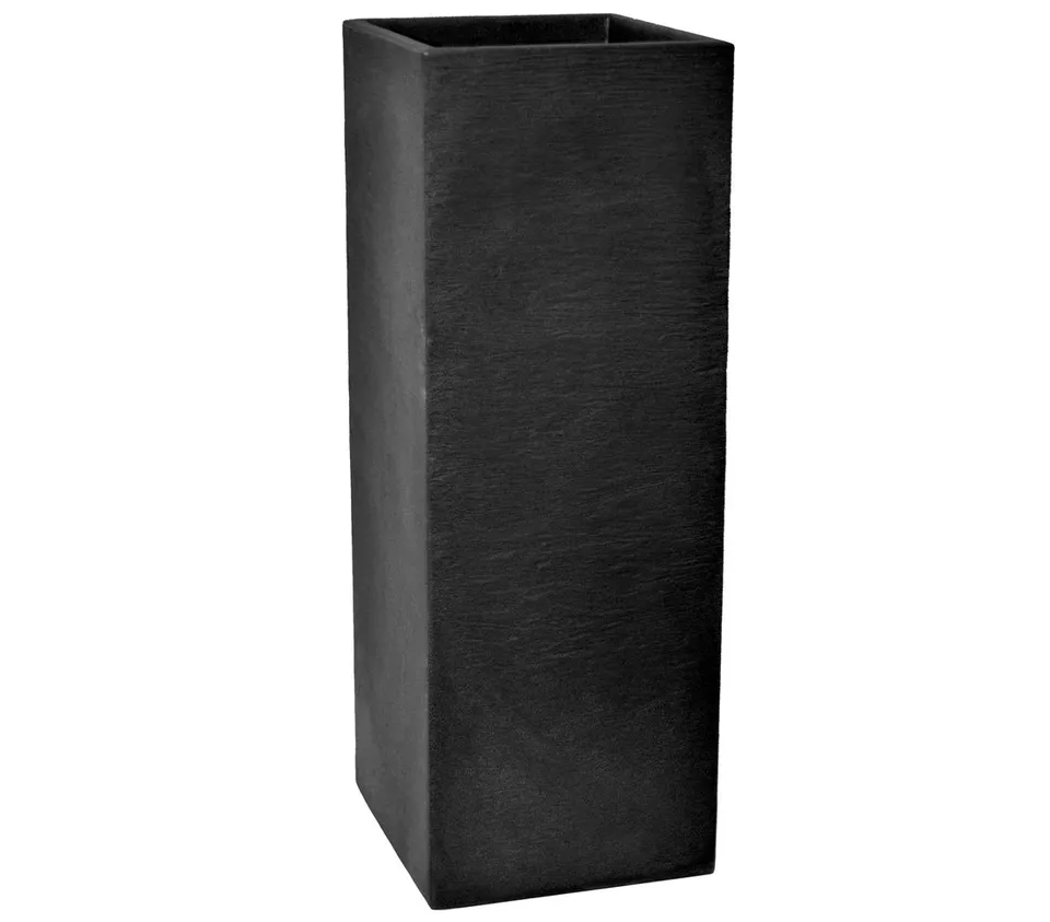 Dehner Palermo Säulentopf Kunststoff 80 cm anthrazit
