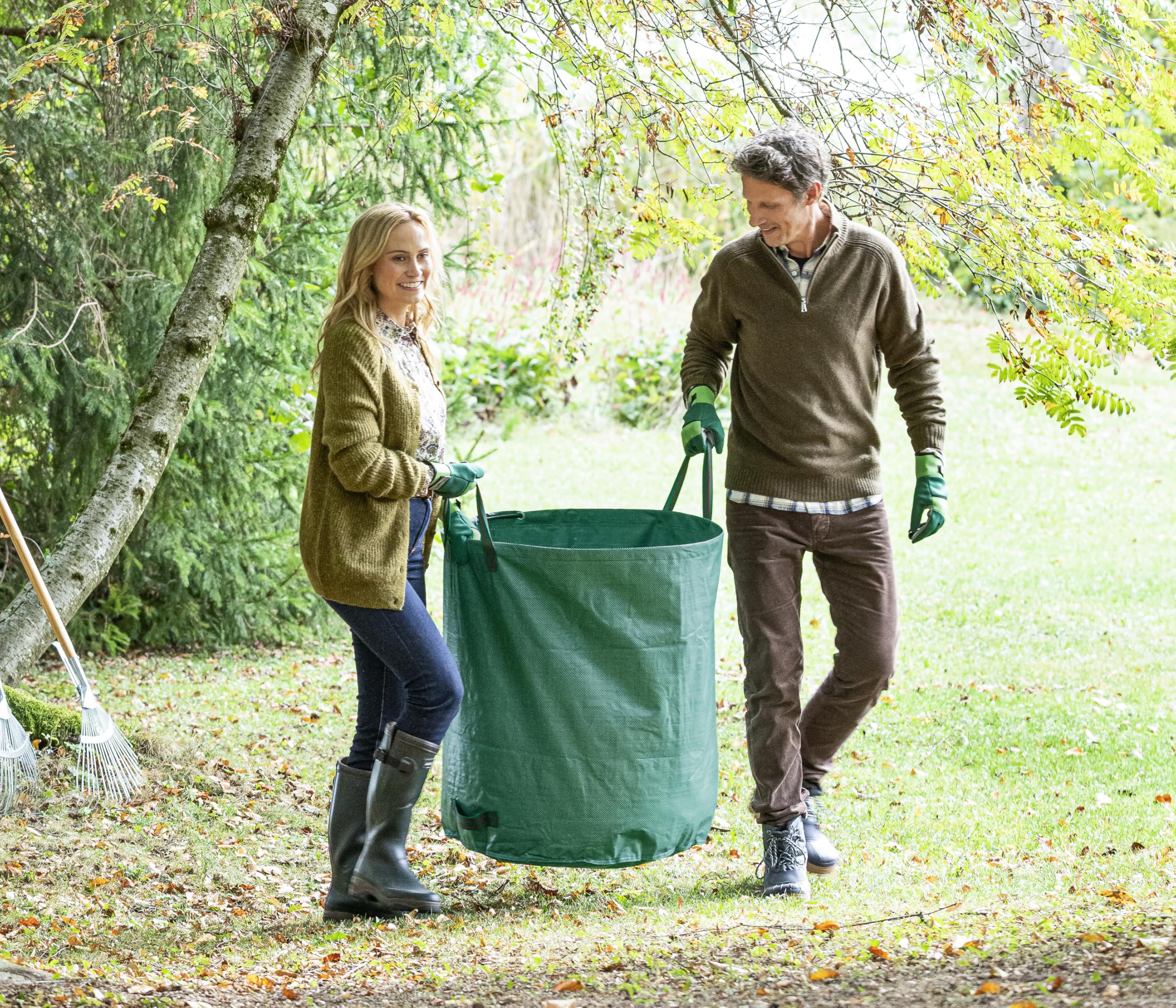 Dehner Premium Lovely Gartenabfallsack 272 l reissfest