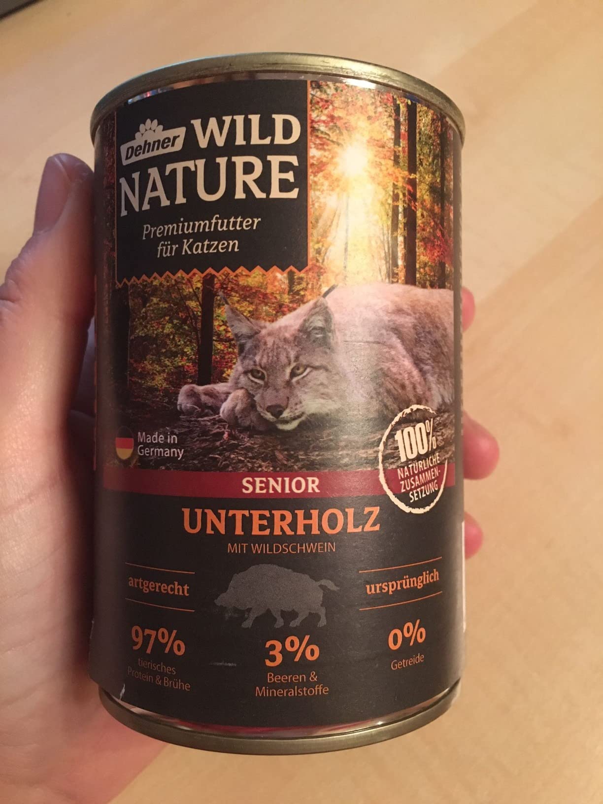 Dehner Wild Nature Unterholz Senior Nassfutter Wild 6x200g