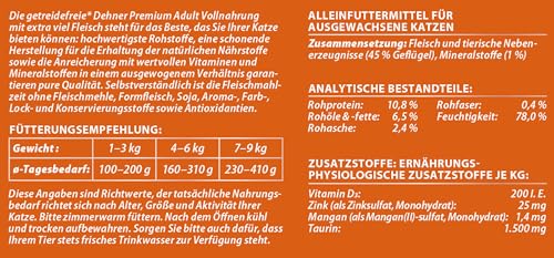 Dehner Premium Lovely Adult Nassfutter Geflügel 6x400g getreidefrei
