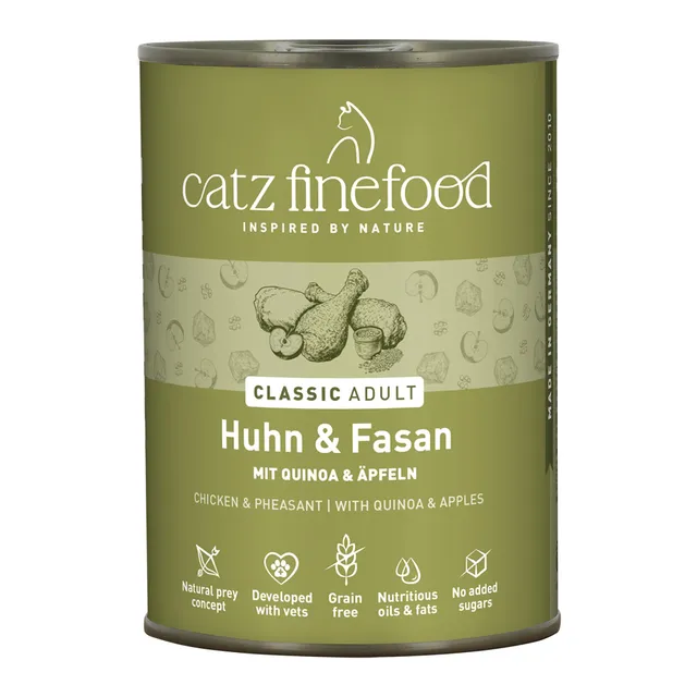Catz Finefood N°15 Huhn Fasan Nassfutter 6x400g getreidefrei