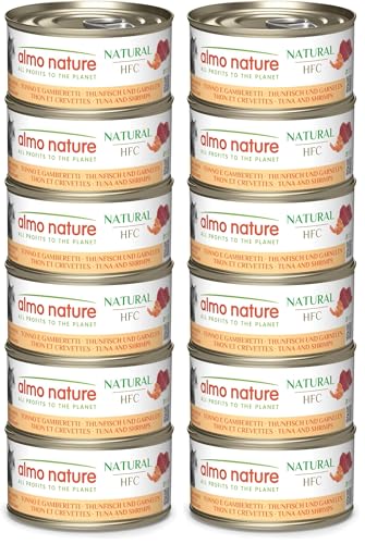 Almo Nature HFC Natural Nassfutter Thunfisch Garnelen 6x70g