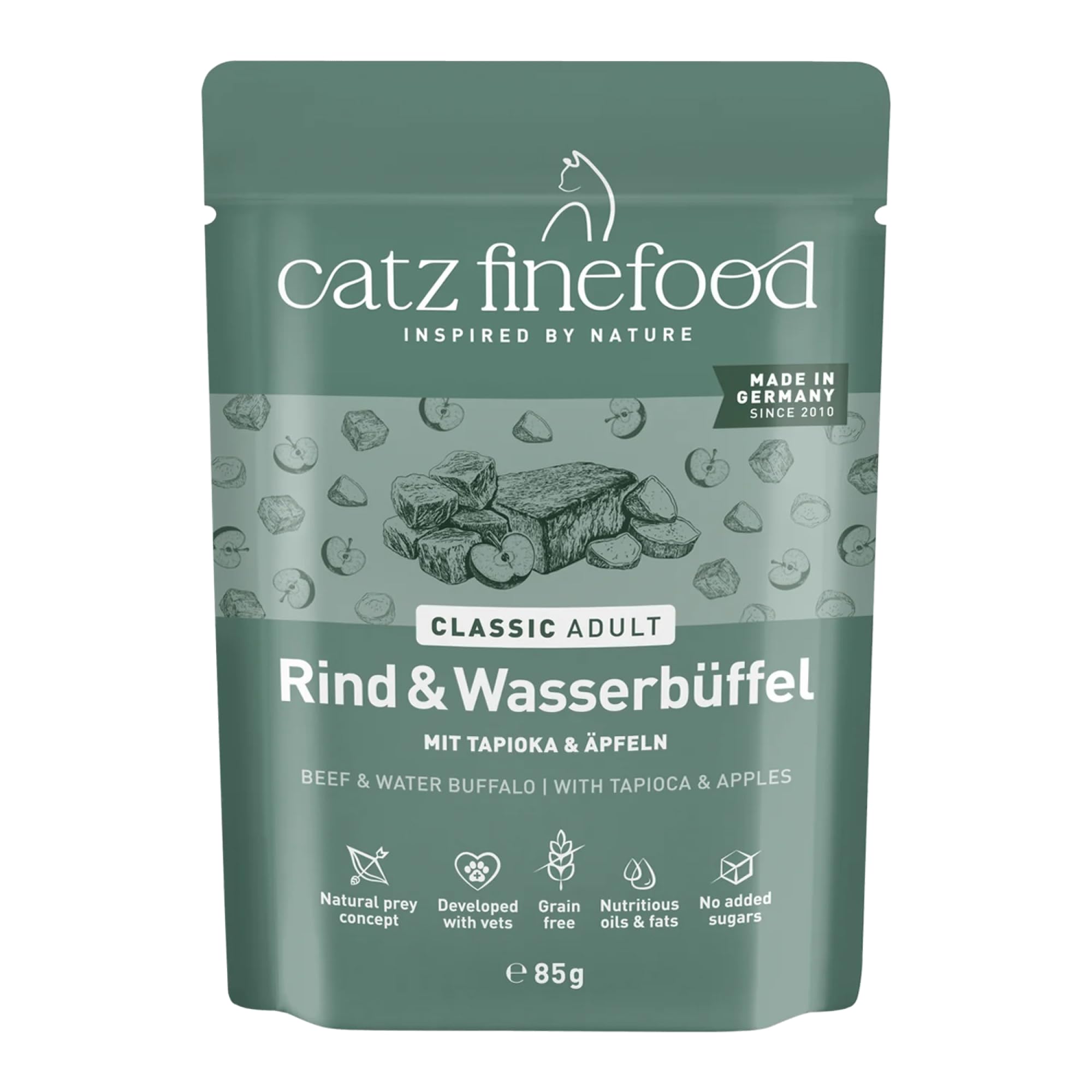catz finefood Classic Rind Wasserbüffel Nassfutter 6x200g