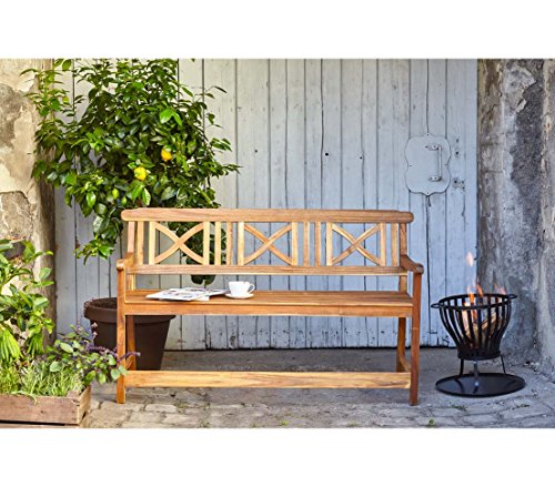 Dehner Premium Lovely Malmö Gartenbank 3-Sitzer Akazie