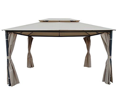 Dehner Dubai Seitenteile Pavillon 3x4m Grau 4 Stück