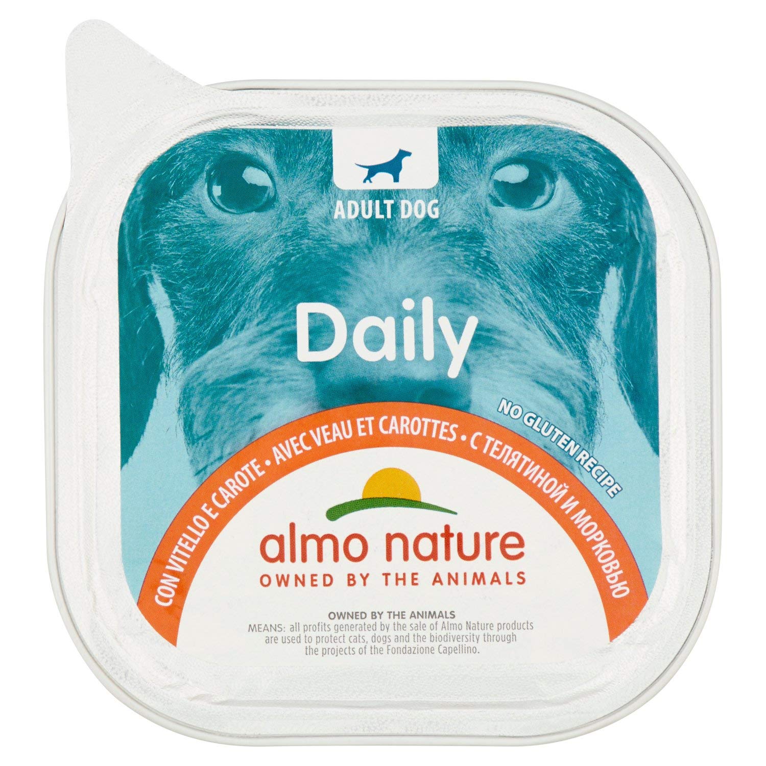 Almo Nature Daily Kalb Nassfutter 32x100g getreidefrei Paté