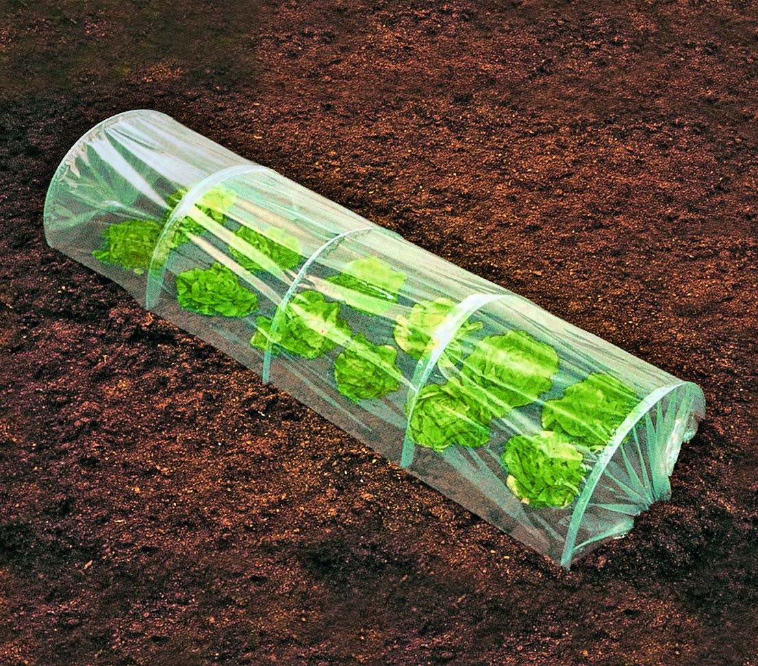 Dehner Folientunnel Garten 250x130cm PE Anzucht Frostschutz