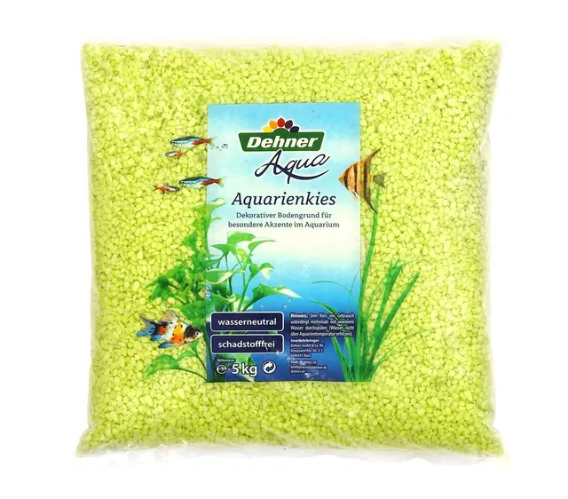 Dehner Aqua Aquarienkies 4-6 mm pastellgrün 5 kg