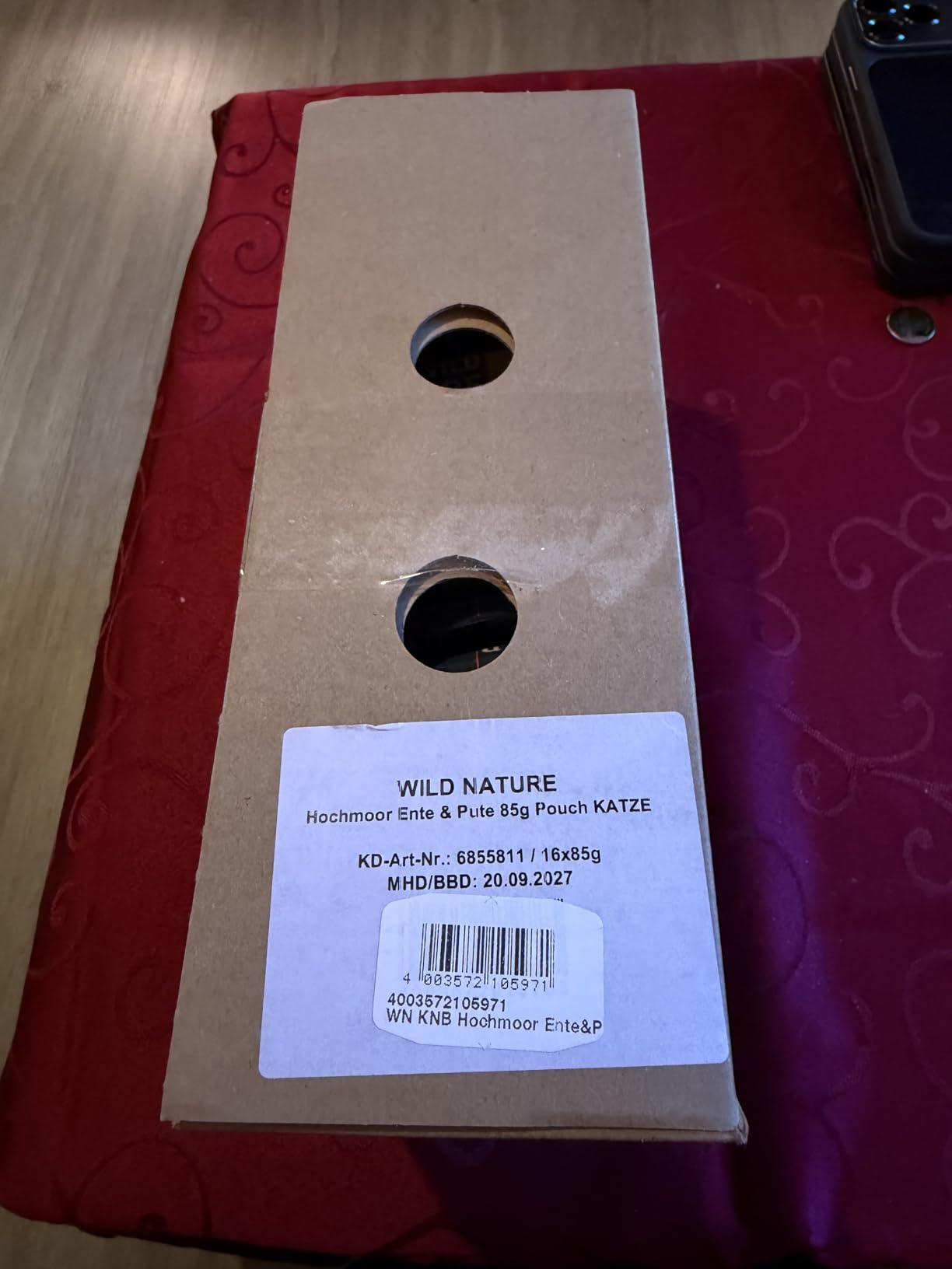 Dehner Wild Nature Hochmoor Nassfutter Ente Pute 16x85g getreidefrei