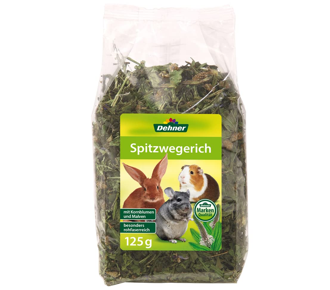 Dehner Premium Lovely Spitzwegerich Nagersnack 6x125g rohfaserreich