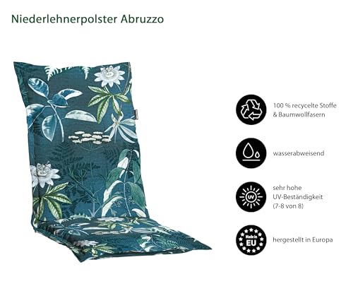 Dehner Abruzzo Niederlehnerpolster blau 50 cm
