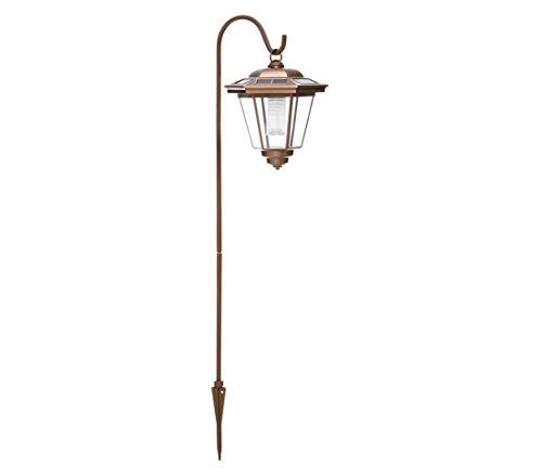 Dehner Tivoli Solarlaterne kupfer blau 85 cm mit Erdspieß