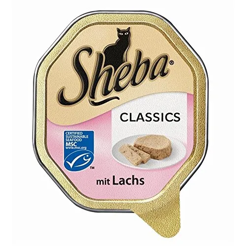 Sheba Classics Nassfutter Katze Lachs 36x85g Schale