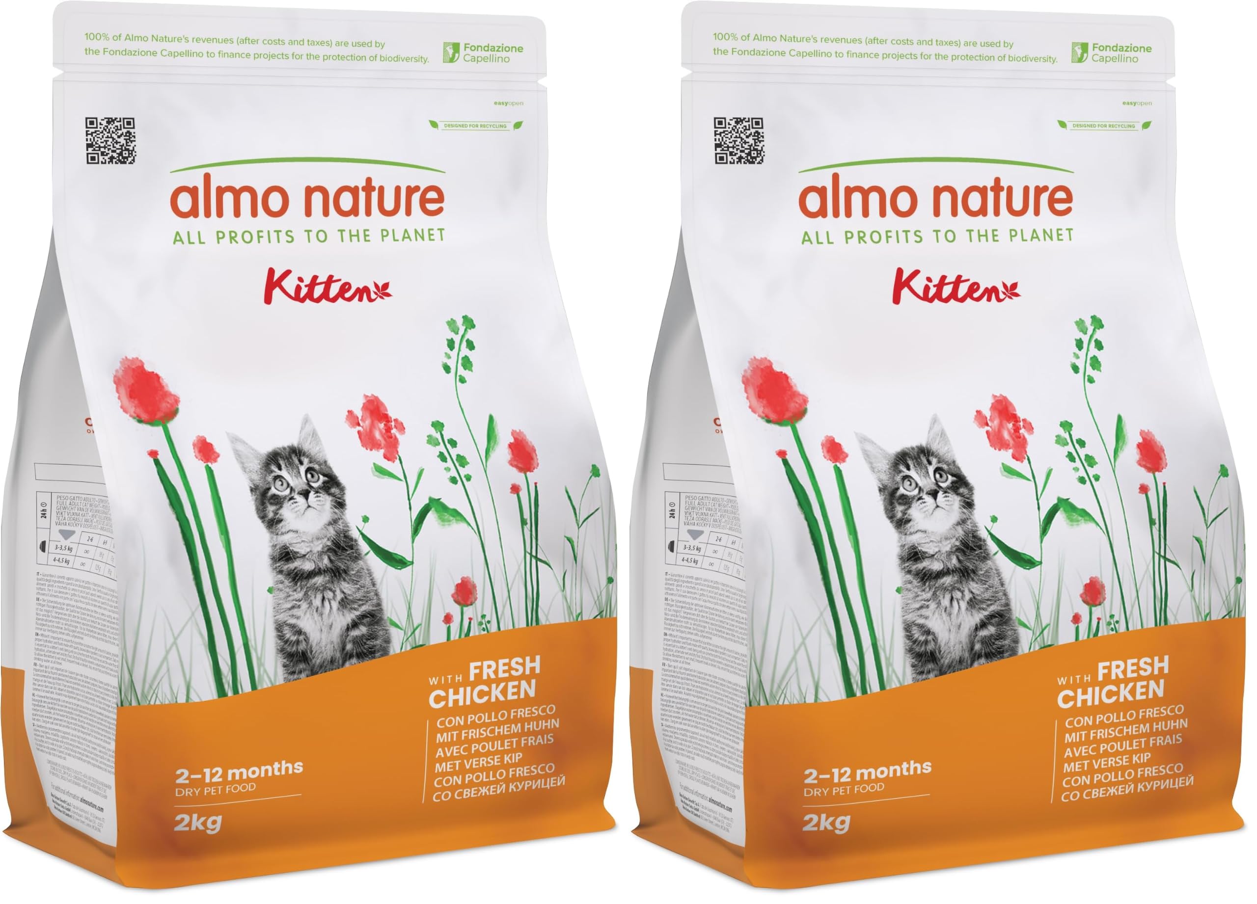Almo Nature Kitten Trockenfutter Huhn 12kg Wachstum