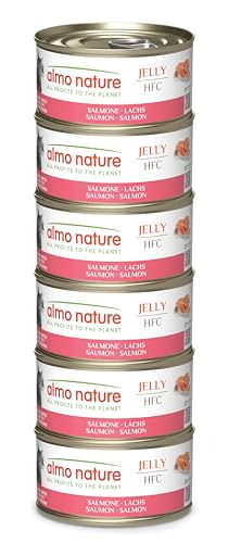 Almo Nature HFC Jelly Nassfutter Lachs 6x70g glutenfrei