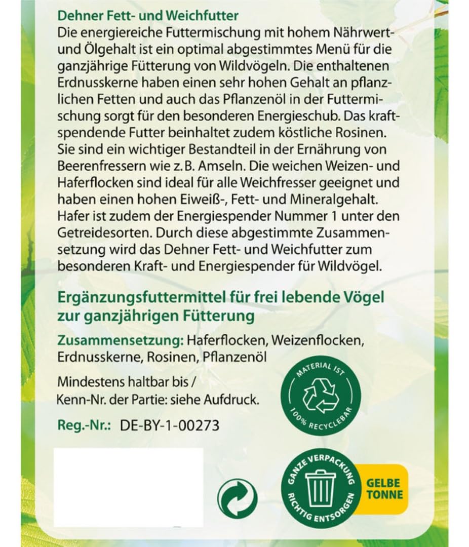 Dehner Natura Premium Wildvogelfutter 5x2,5kg energiereich