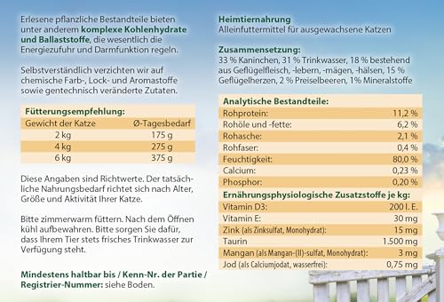 Dehner Best Nature Geflügel Nassfutter 6x200g Adult