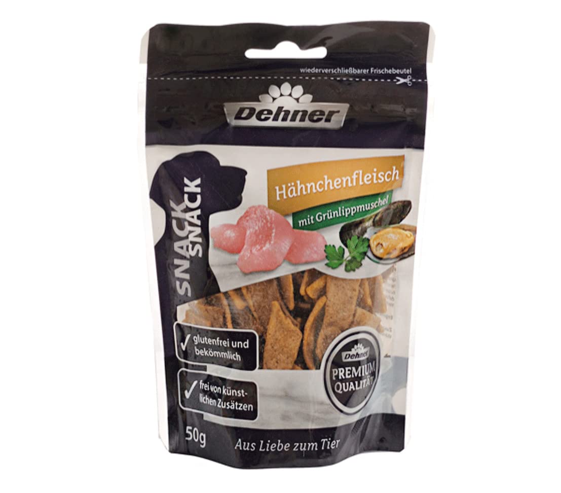 Dehner Premium Hähnchenstreifen Hundesnack 8x50 g glutenfrei