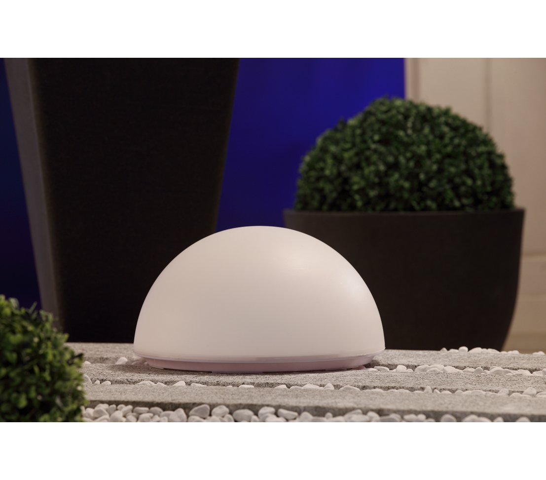 Dehner Solar Halbkugel Farbwechsel Leuchte Ø25cm Kunststoff