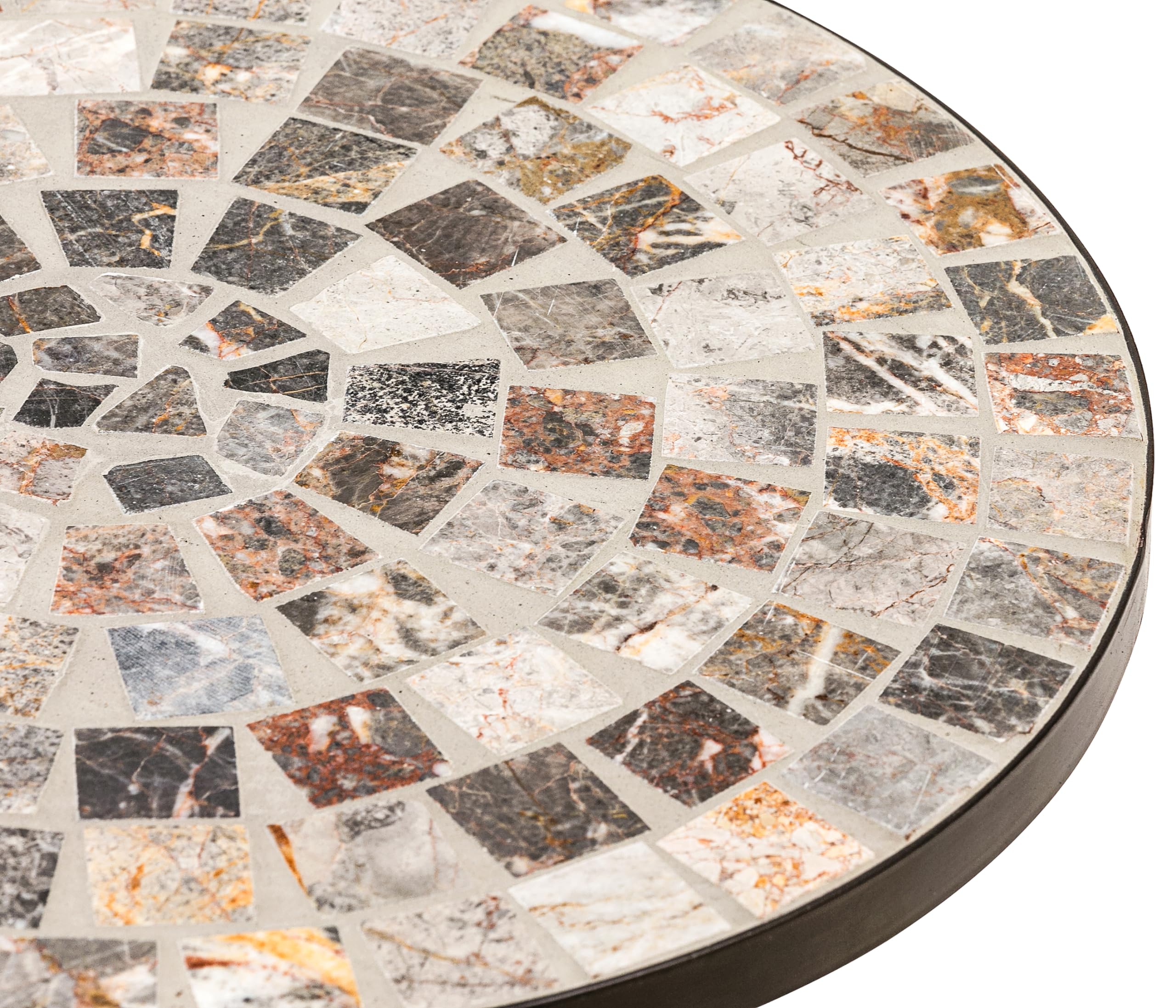 Dehner Blumenhocker Grazia 60cm Mosaik braun grau Eisen