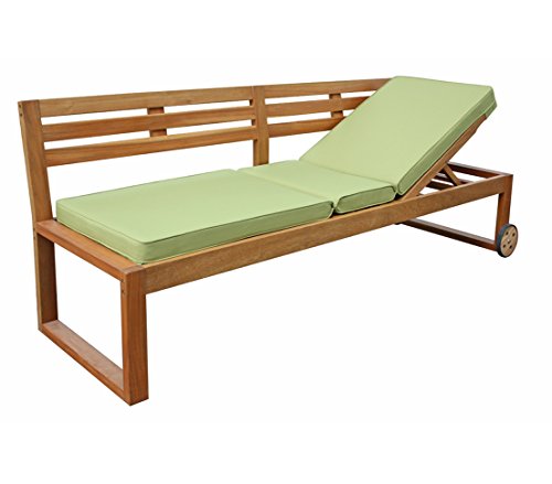 Dehner Rio Funktionsbank Liege Akazie 202 cm natur