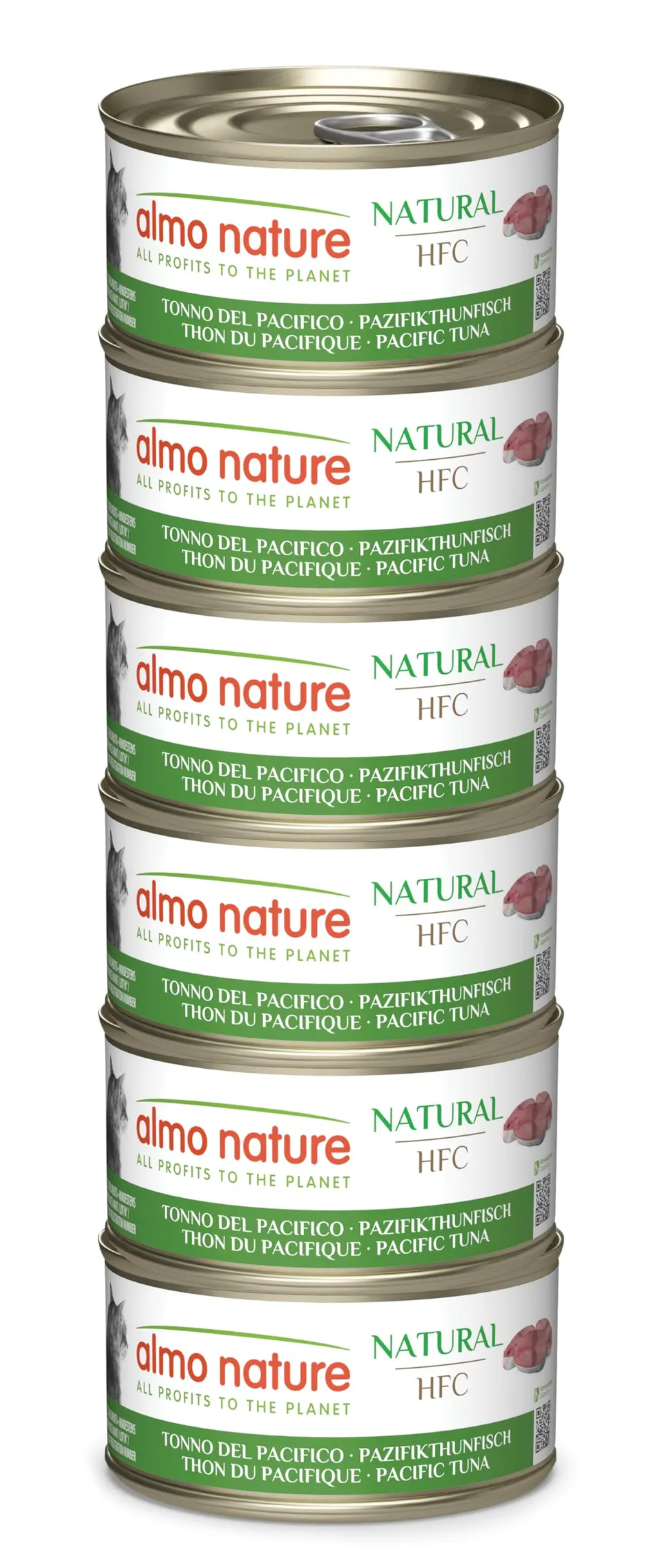 Almo Nature HFC Natural Pazifischer Thunfisch Nassfutter 6x70g glutenfrei