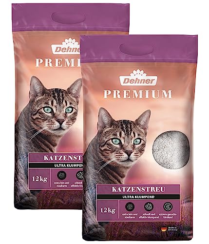 Dehner Premium Katzenstreu Ultra klumpend 12 kg Bentonit