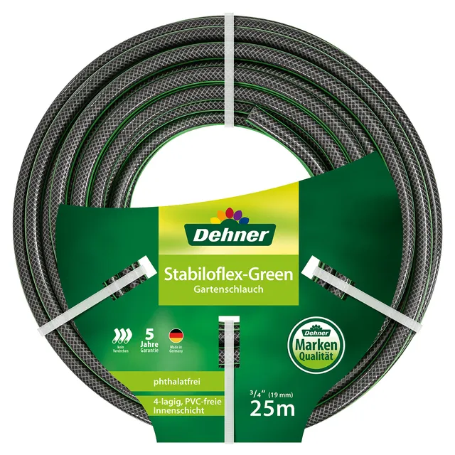 Dehner Stabiloflex Gartenschlauch 25 m 19 mm flexibel