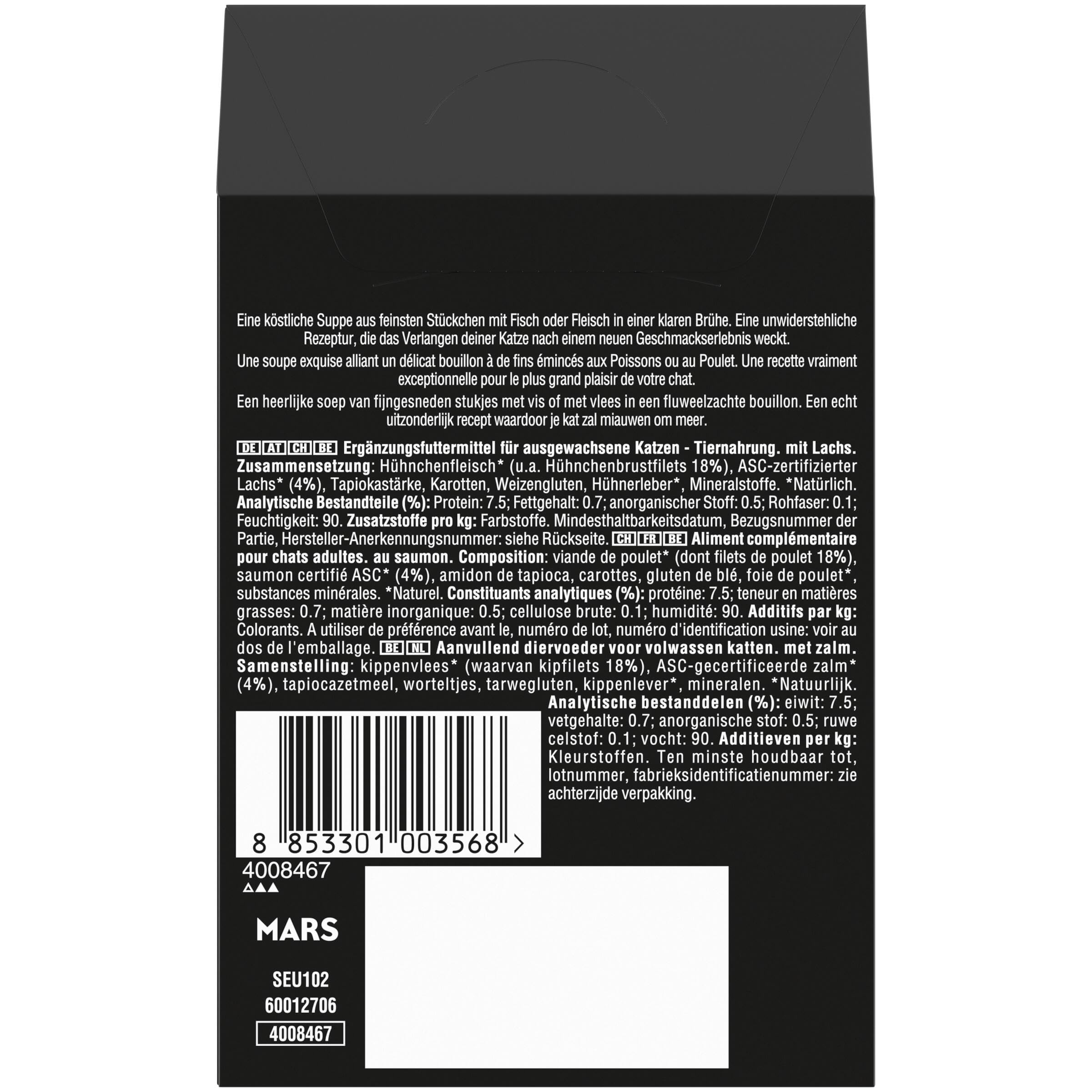 Sheba Soup Lachs Katzensuppe Nassfutter 40x40g samtig