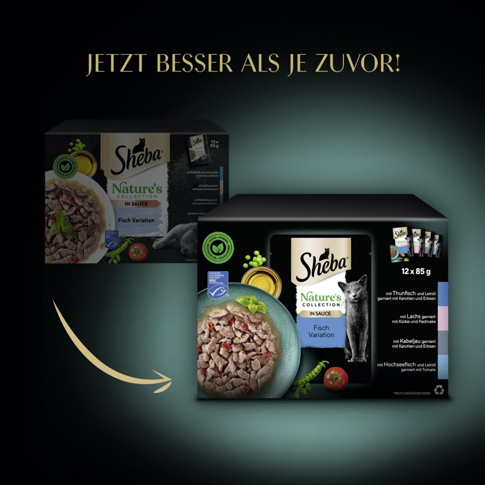 Sheba Nature's Collection Fisch Nassfutter 48x85g in Sauce
