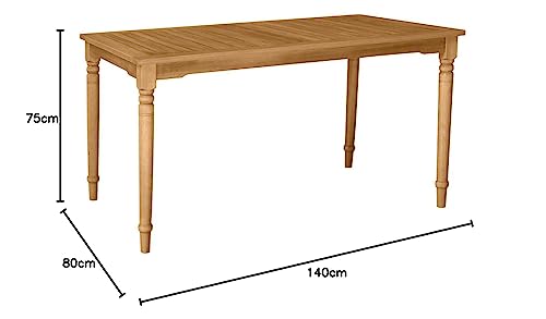 Dehner Premium Lovely Samoa Gartentisch 140cm Akazie geölt