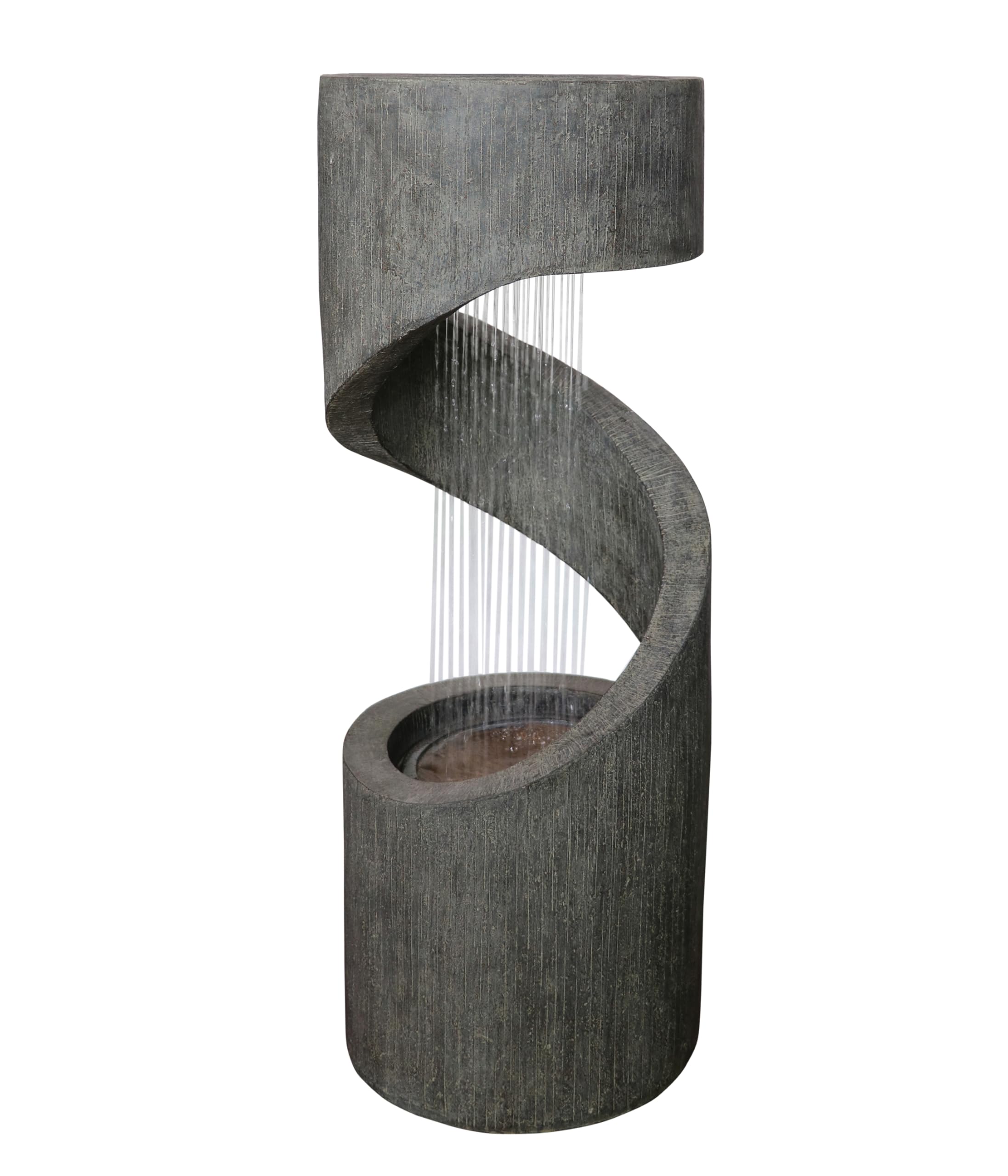 Dehner Premium Lovely Ronda Solarbrunnen grau LED