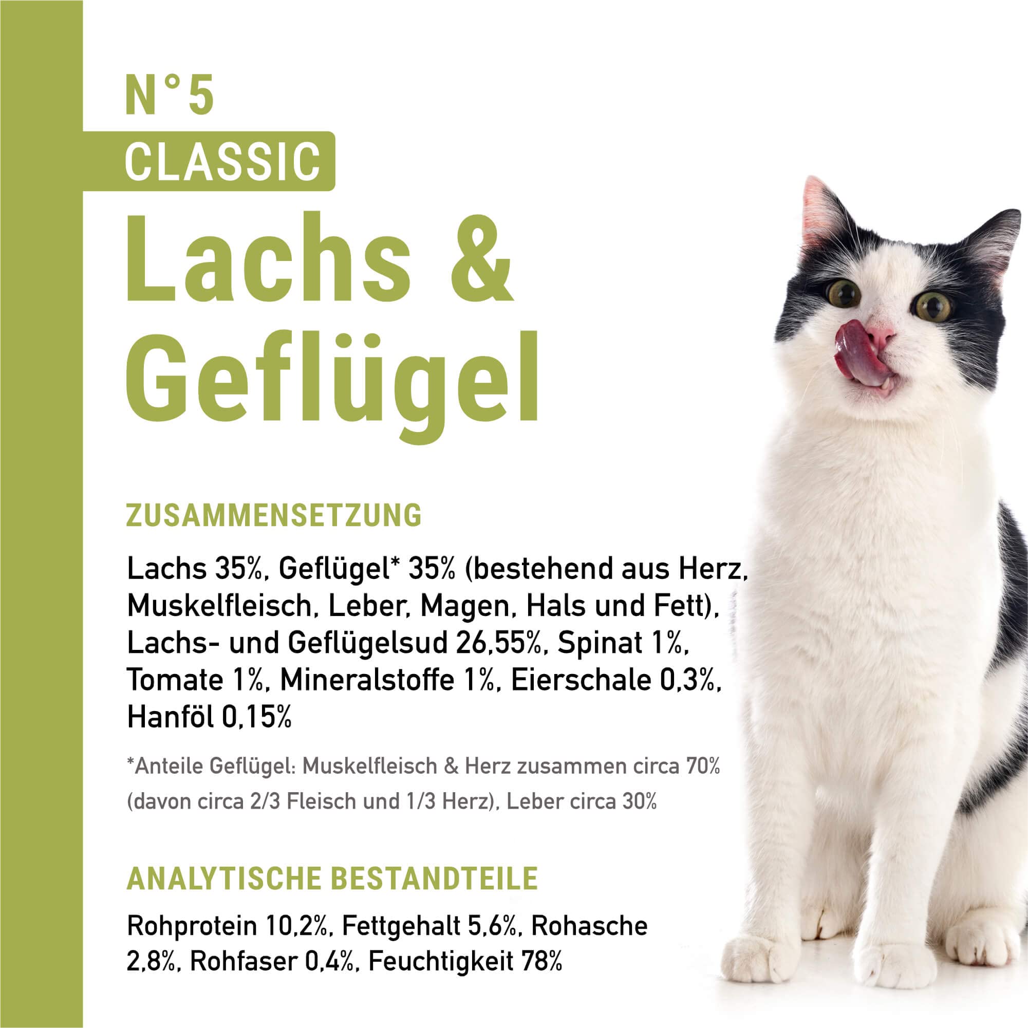 catz finefood N° 5 Lachs Geflügel Nassfutter 8 x 85 g