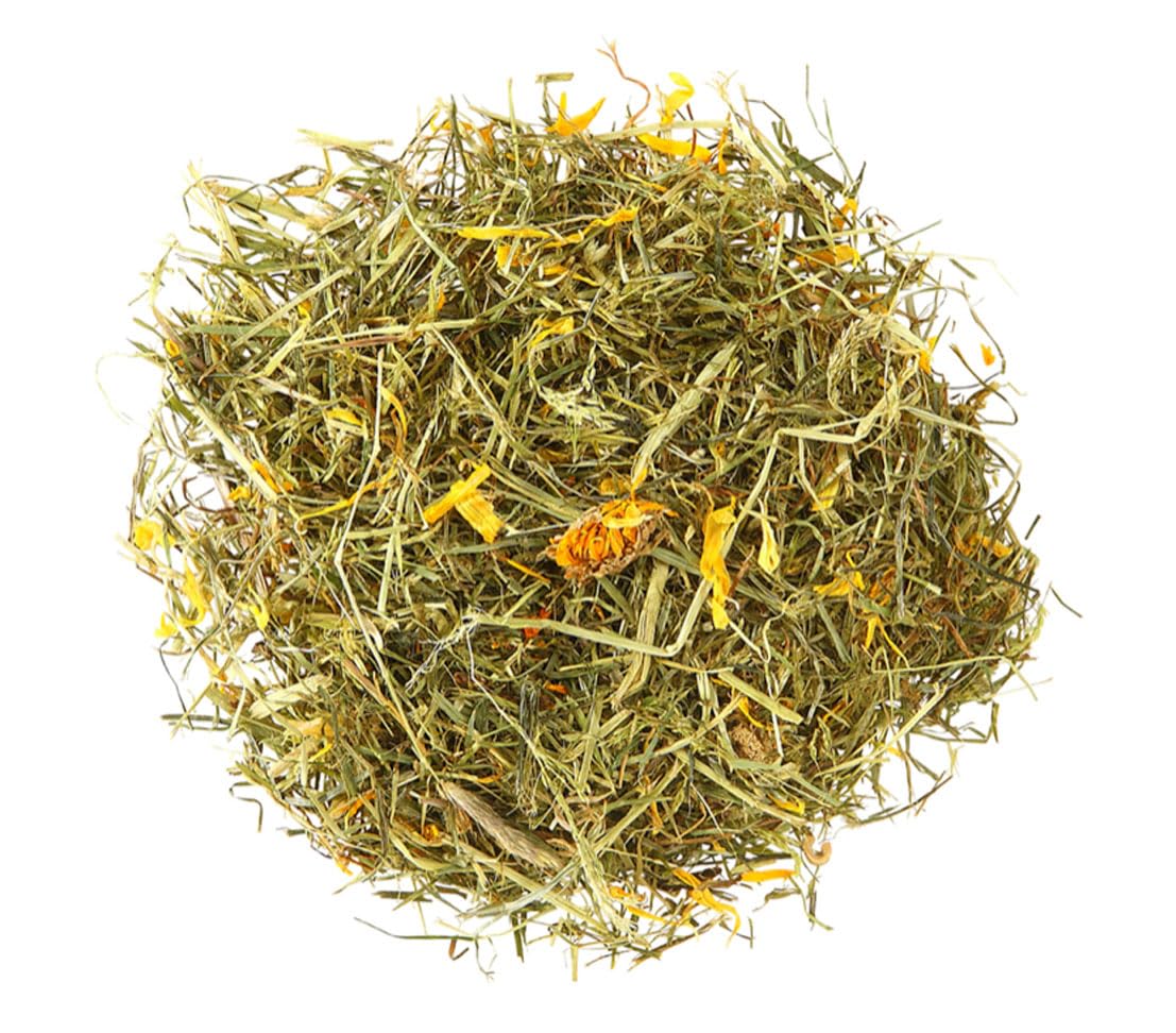 Dehner Blüten-Mix Nagersnack Heu 6x125g rohfaserreich