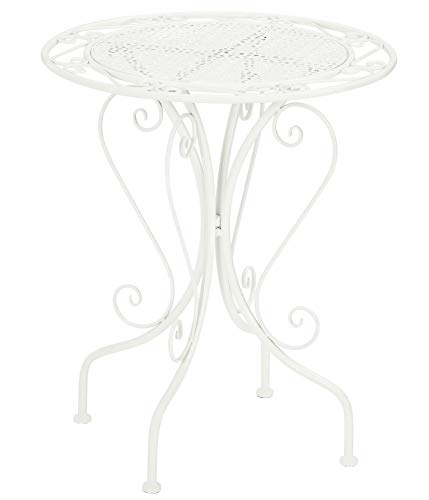 Dehner Beistelltisch Luca Metall weiß Ø60x70 cm