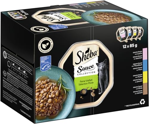 Sheba Sauce Collection Nassfutter Vielfalt 12x85g extra Sauce