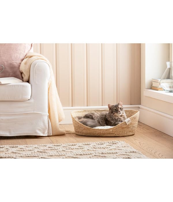 Dehner Lovely Tiefer Schlaf Katzenbett L beige 58x48cm