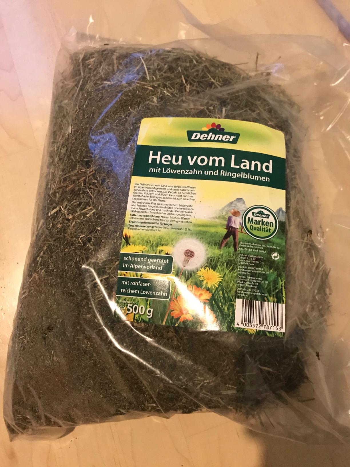 Dehner Heu Löwenzahn Nagerfutter 500g rohfaserreich
