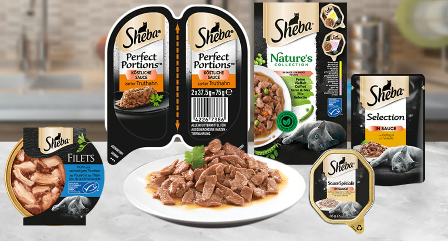 Sheba Perfect Portions Pastete Nassfutter Lachs 3x75g MSC