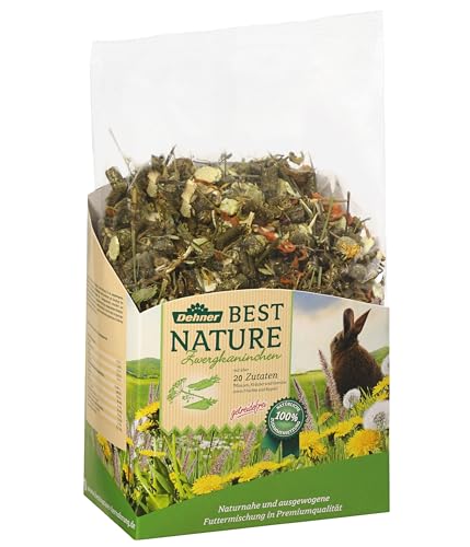 Dehner Best Nature Nagerfutter Adult Zwergkaninchen 2 kg getreidefrei