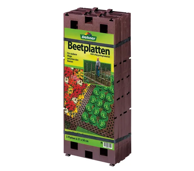 Dehner Premium Lovely Beetplatten steckbar 5er Pack 50x21cm