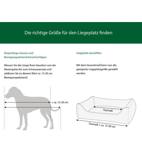Dehner Wild Nature Nest Hundebett 80x60 dunkelgrau waschbar