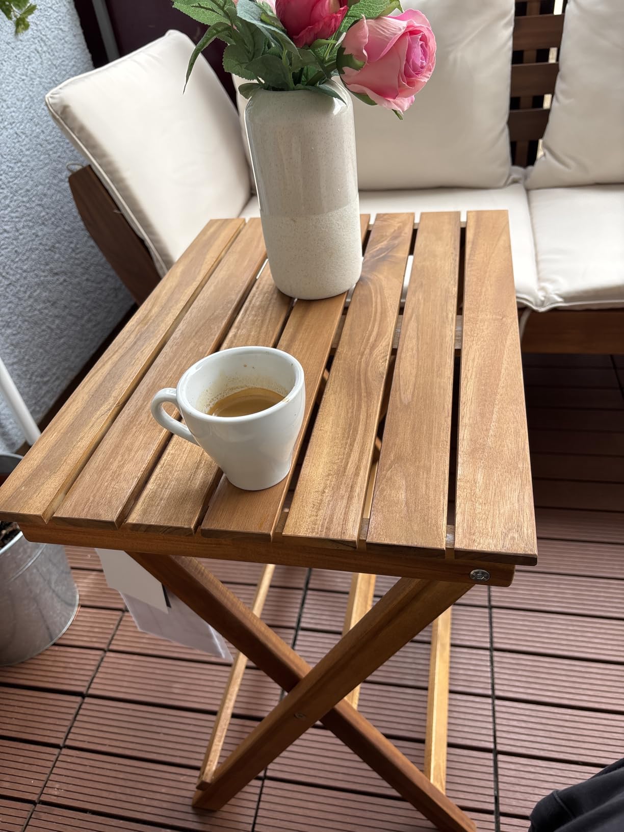 Dehner Macao Klapptisch Beistelltisch 60x50x36 Akazie natur