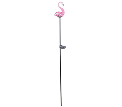 Dehner Premium Flamingo Solar Dekostab rosa 2 Stück 100cm