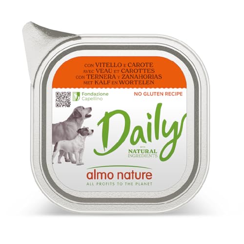 Almo Nature Daily Hundenassfutter 32x100g Kalb Karotte