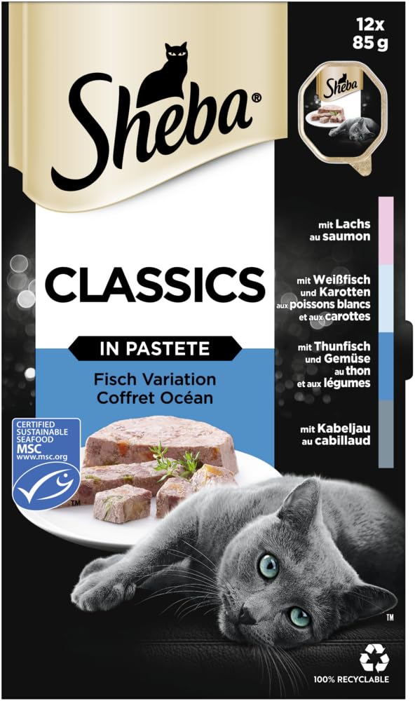 Sheba Classics Nassfutter Pastete Fisch 12x85g MSC