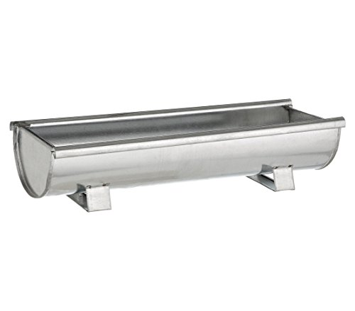 Dehner Dachrinne Pflanzgefäß verzinkt 60 cm silber Blumenkasten