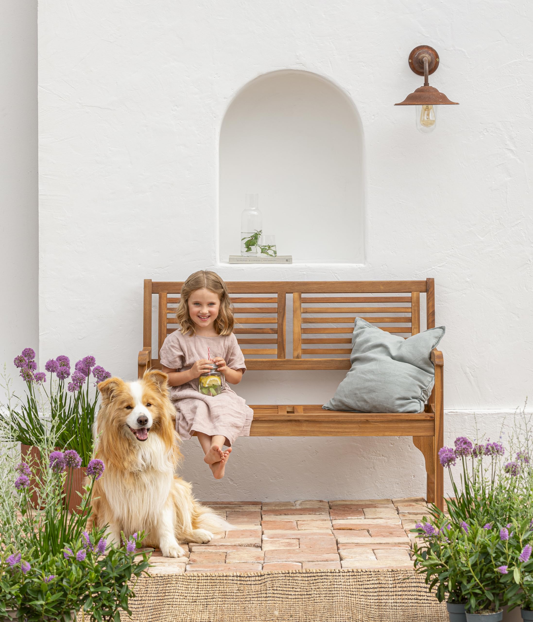 Dehner Douglas Klappbank Akazie 119x62x90cm 320kg