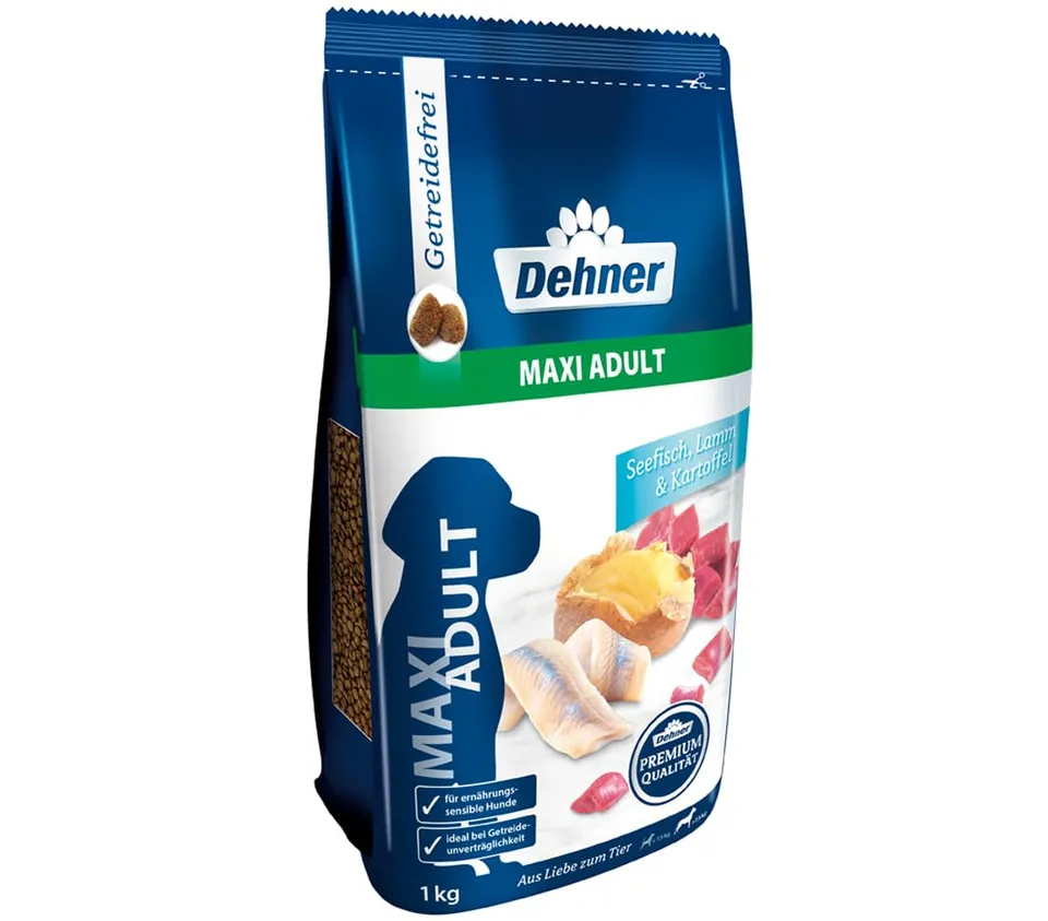 Dehner Premium Maxi Adult Trockenfutter Seefisch Lamm 12,5 kg