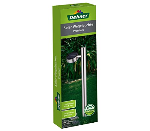 Dehner Premium Solar Wegleuchte 65cm Edelstahl 8h Sensor